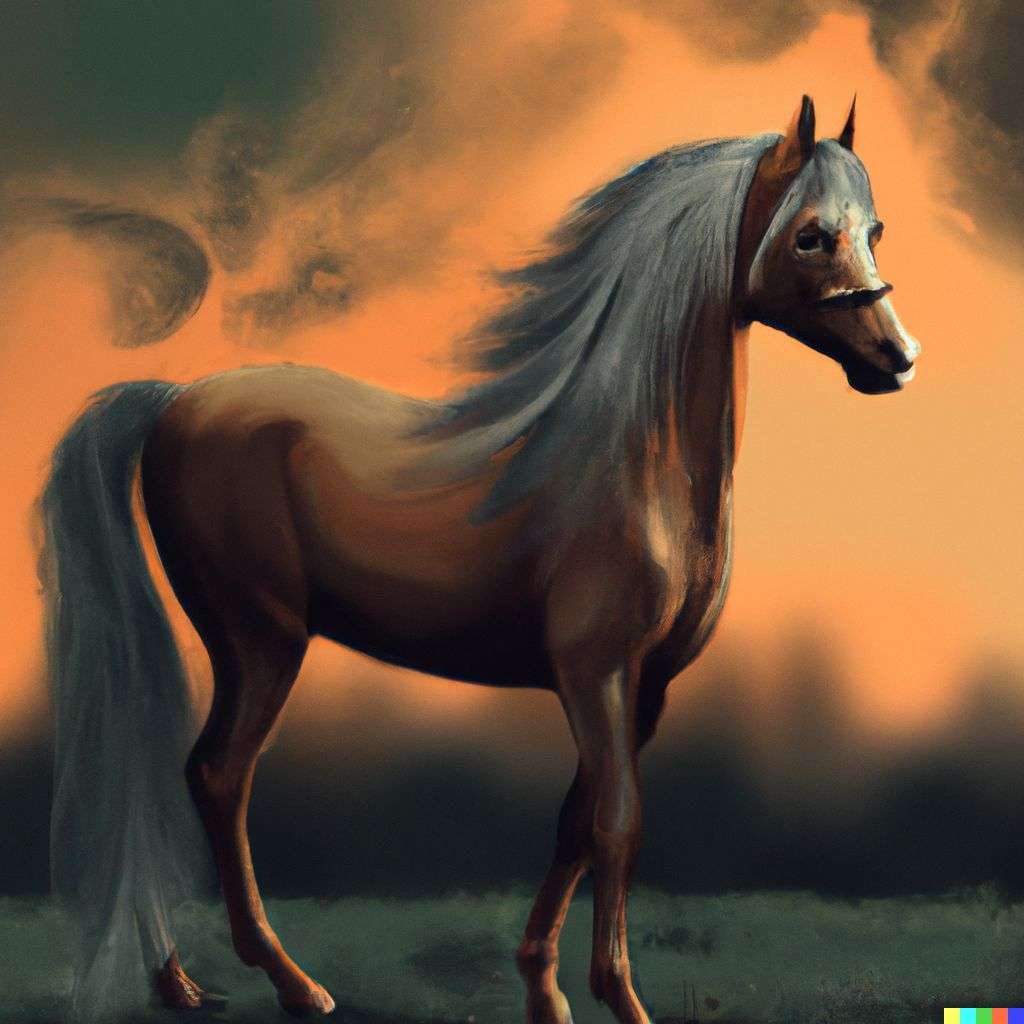 a horse, digital art, trending on ArtStation